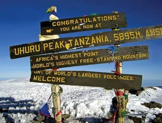 Marangu Route (4/5) | Kibo Huts (4,720 m/15,485 ft) - Uhuru Peak (5,895 m/19,340 ft) - Horombo Huts (3,720 m/12,204 ft)