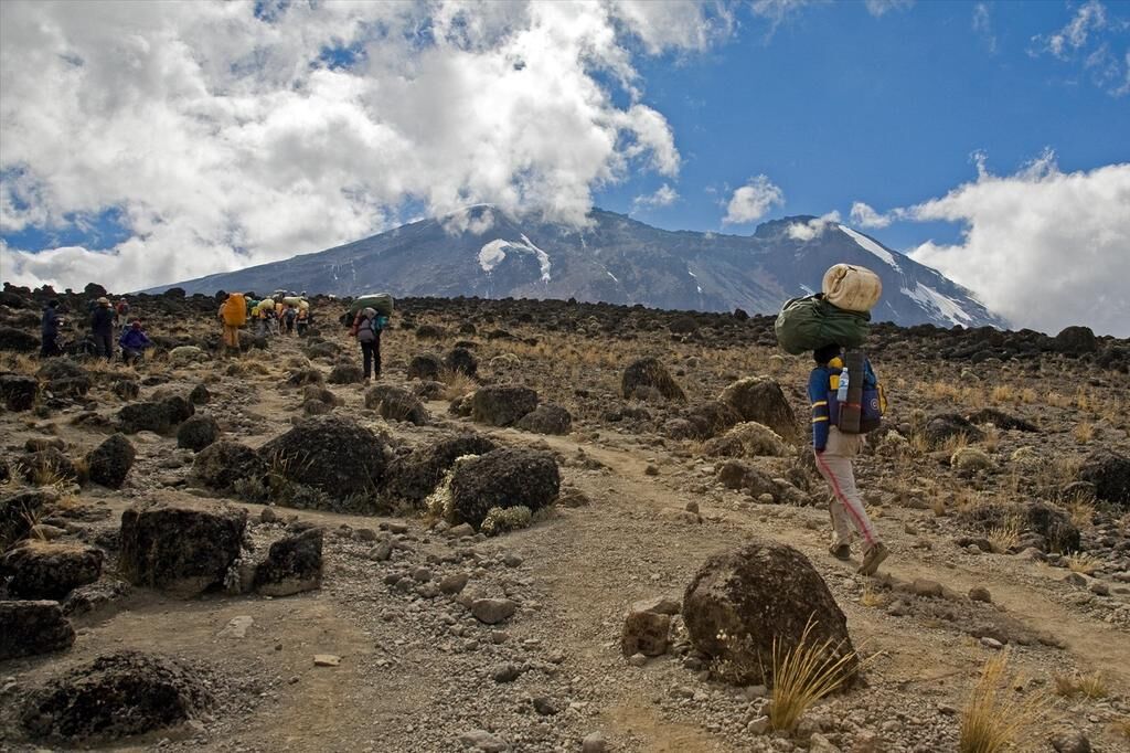 Machame route (3/6) | Shira Camp (3,839 m/12,595 ft) - Lava Tower (4,630 m/15,190 ft) - Barranco Camp (3,950 m/12,959 ft)