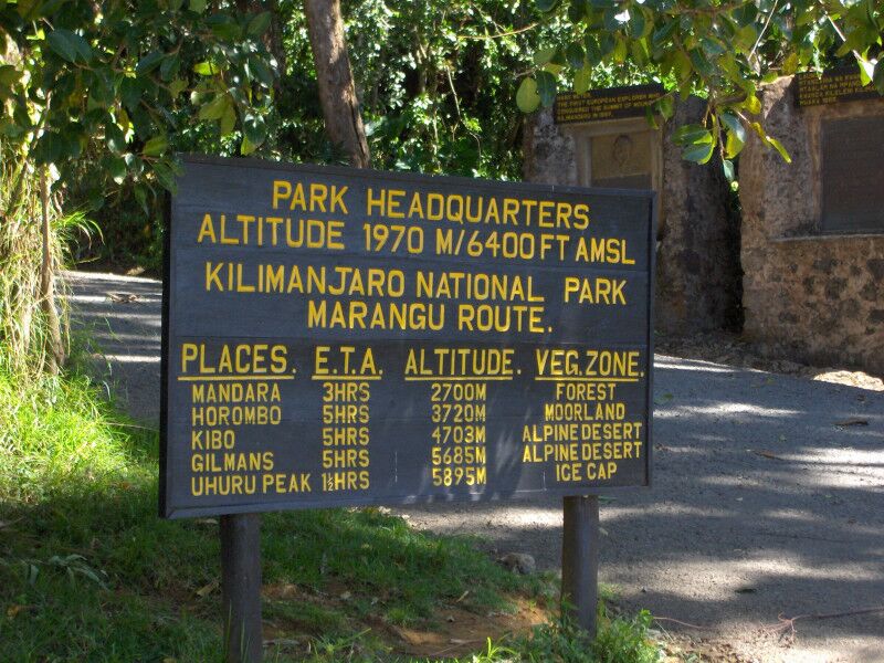 Marangu Route (1/6) | Marangu Gate (1,860 m/6,102 ft) - Mandara Huts (2,720 m/8,923 ft)