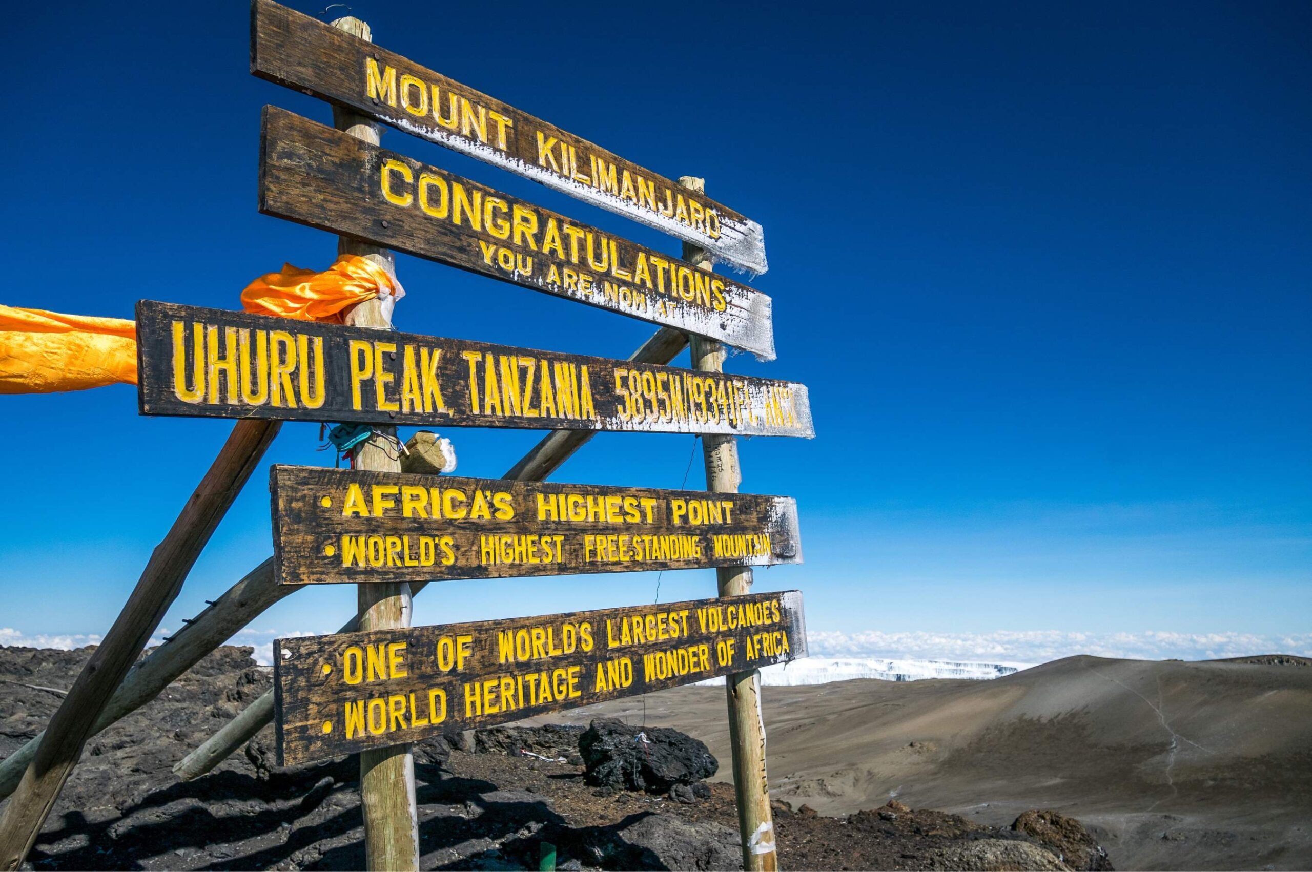 Umbwe Route (5/6) | Barafu Camp (4,645 m/15,239 ft) - Uhuru Peak (5,895 m/19,340 ft) - Millenium Camp (3,820 m/12,532 ft)