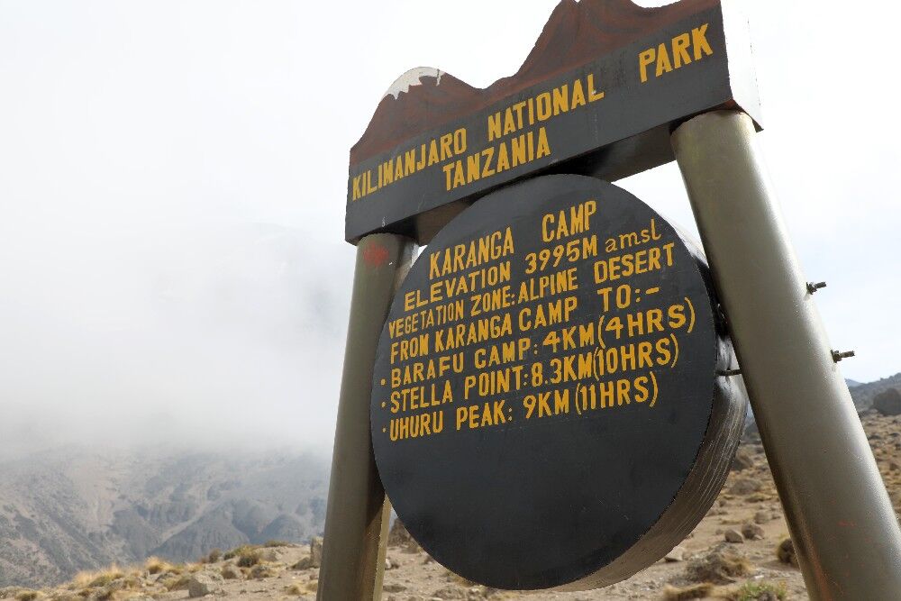 Machame route (4/7) | Barranco Camp (3,950 m/12,959 ft) - Karanga Camp (4,040 m/13,254 ft)