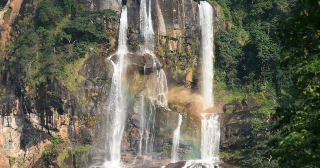 Udzungwa Sanje Waterfall in Tanzania